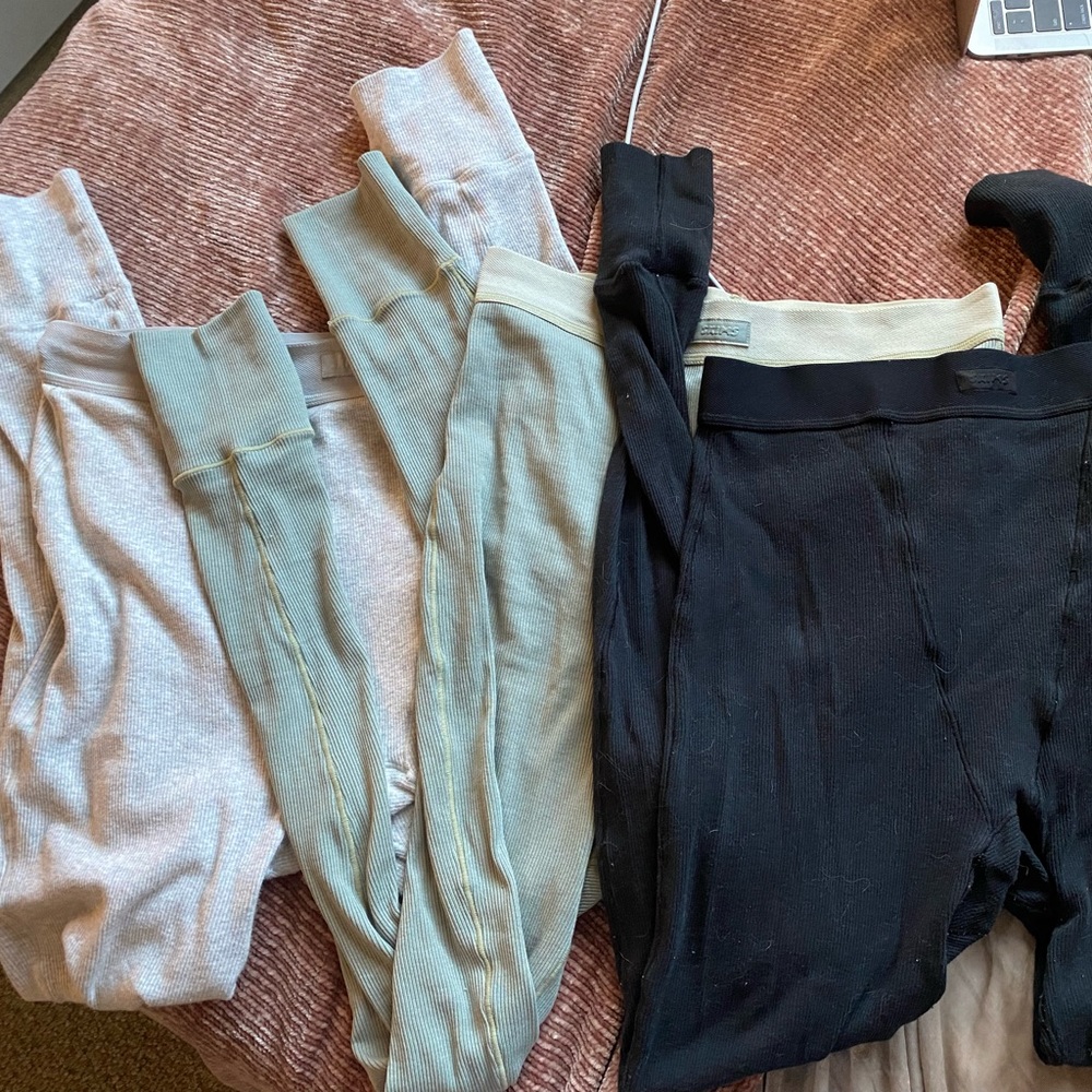 SKIMS cotton ribbed leggings